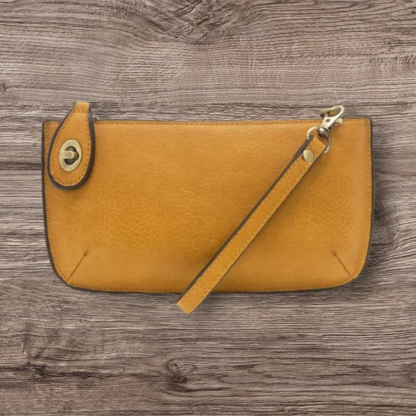 #L8000-142 "Honey" Mini Crossbody Wristlet Clutch