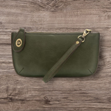 #L8000-144 "Hunter Green" Mini Crossbody Wristlet Clutch