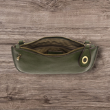 #L8000-144 "Hunter Green" Mini Crossbody Wristlet Clutch