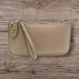 #L8000-155 "Mushroom" Mini Crossbody Wristlet Clutch