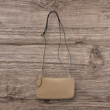 #L8000-155 "Mushroom" Mini Crossbody Wristlet Clutch