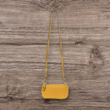 #L8000-166 "Mustard" Mini Crossbody Wristlet Clutch