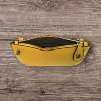 #L8000-166 "Mustard" Mini Crossbody Wristlet Clutch