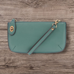 #L8000-58 "Ultramarine Green" Mini Crossbody Wristlet Clutch