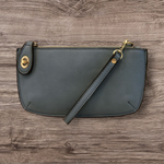 #L8000-62 "Dark Chambray" Mini Crossbody Wristlet Clutch