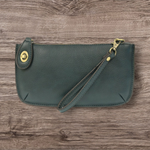 #L8000-660 "Dark Teal" Mini Crossbody Wristlet Clutch