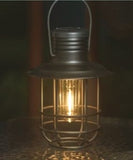 #BHL820 Outdoor Black Tabletop "Dusk to Dawn" LED Battery Operated Lantern