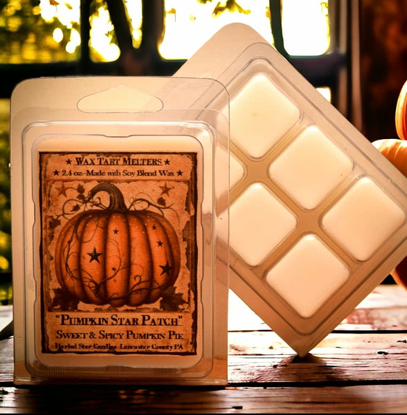 #HCNP6 "Pumpkin Star Patch" Melting Tarts by Herbal Star Candles