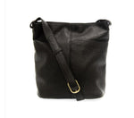 #L8247-00 "Black" Bindi Front Slip Pocket, Bucket Crossbody Bag