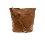 #L8247-02  "Saddle" Bindi Front Slip Pocket, Bucket Crossbody Bag