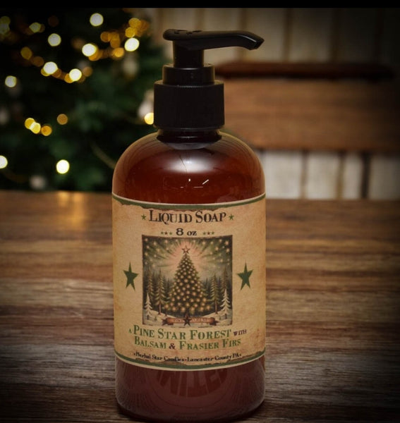 #PSTSLSP8 "Pine Star Forest" 8oz Liquid Hand Soap