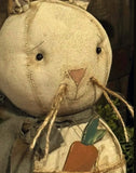 #DAW-MML Primitive "MARSHMALLOW" Bunny 🐰 with Carrot 🥕 Made In The USA