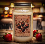 #CHOSTW24  Chocolate Covered Strawberry 24oz Jar Candle