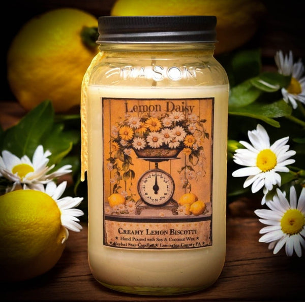 #LMD24  Lemon 🍋 Daisy 24oz Jar Candle