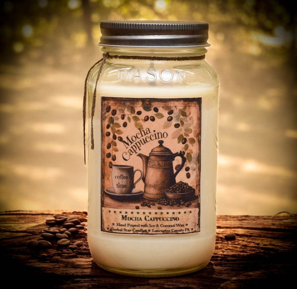 #MOC24  Mocha Cappuccino ☕️ 24oz Jar Candle