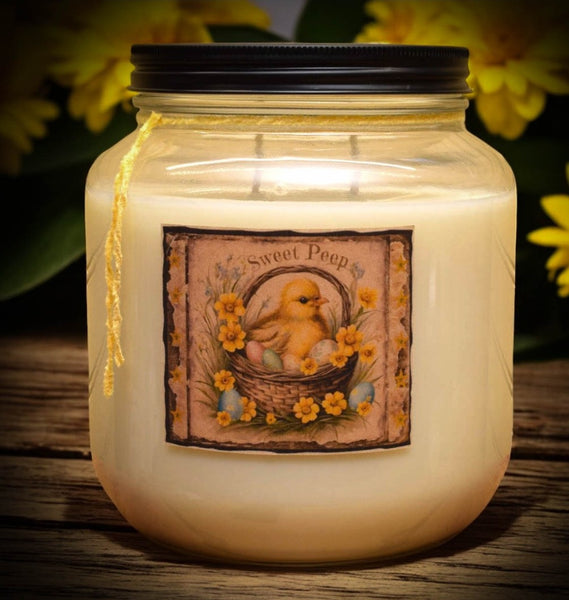 #VACU64 "My Peep" 🐥 Vanilla Custard 64oz Jar Candle