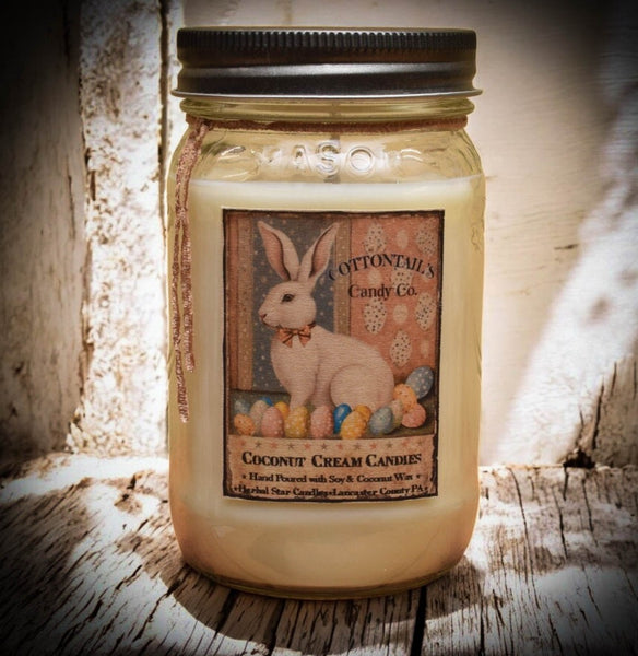 #COCM16  "Coconut Cream Candies" 🐰 16oz Jar Candle