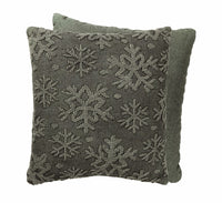 #105146  Snowflake Pillow 18"x18"