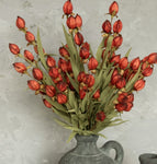 #G228865  Sienna Orange 23 Inch Chinese Lantern Bush