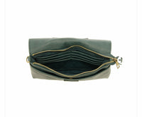 #L8189-67  "Dark Teal" Everly Organizer, Flap Crossbody