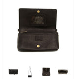 #L8189-00  "Black" Everly Organizer Flap, Crossbody