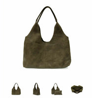 #L8137-03  "Khaki" Val 4-Pocket Hobo w/ Removable Crossbody