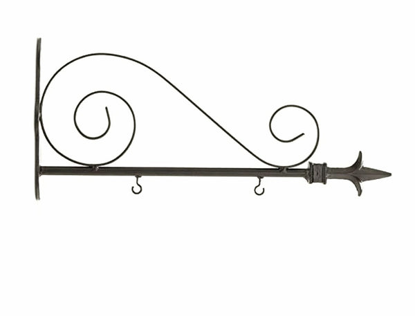 17544A  17.5In Black Metal Scroll Arrow Holder