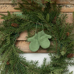 #RH4GM  Green Mitten Ornament -4 Inch