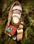 #LESAL Primitive Handmade Santa With List 🎅 MADE IN THE USA!