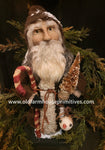 #HSSONS  Handmade Santa Holding Candy Cane, Tree, Snowman Head