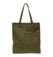 #L8248-03 "Olive" Tabitha Front Slip, Pocket Magazine Tote