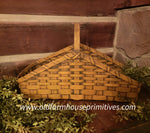 #WHLV-M Primitive Large "Mustard" Wildflower Basket