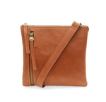 #L8254-39 "Burnt Orange" Dawn Multi Pocket, Compact Crossbody Bag