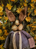 #RC25-CL Primitive Hanging "Clarisse" Rabbit 🐰 By RUGGED CHIC