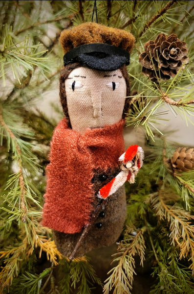 #LETTO Primitive Primitive Handmade TinyTim Wool Ornament