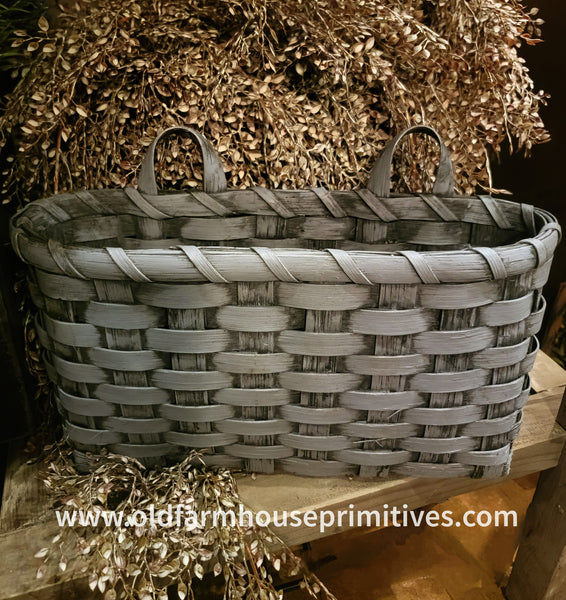 #WMB-DB Primitive "Dusty Blue" Wide Mail Basket